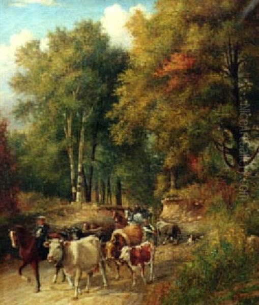 Congestion On A Country Road - view 1