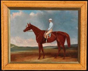 Lord George Bentinck's Horse Miss Elis, Winner Of The 1845 Goodwood Cup, With G. Abdate Up
