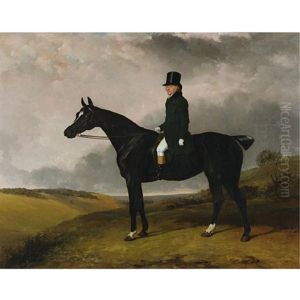 Daniel Haigh, Master Of The Old Surrey And Burstow Hunt On His Horse "kitten" by Abraham Cooper