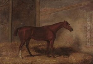 Pferd In Seiner Box by Abraham Cooper