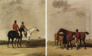 Gentlemen Out Hunting by Abraham Cooper