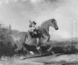Ein Junger Englischer Adliger Besteigt Sein Pferd by Abraham Cooper