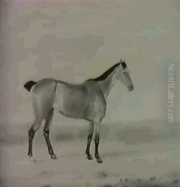 A Chestnut Hunter In A Landscape; And A Bay Hunter In       A Landscape - view 1