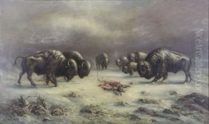 Buffalo Tribute To Fallen Indian