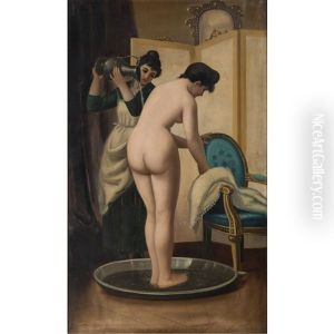 Woman Taking Bath by Astley David Middleton Cooper