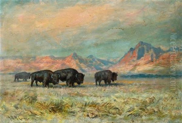 Landscape With Grazing Buffalo, 1916 - view 1