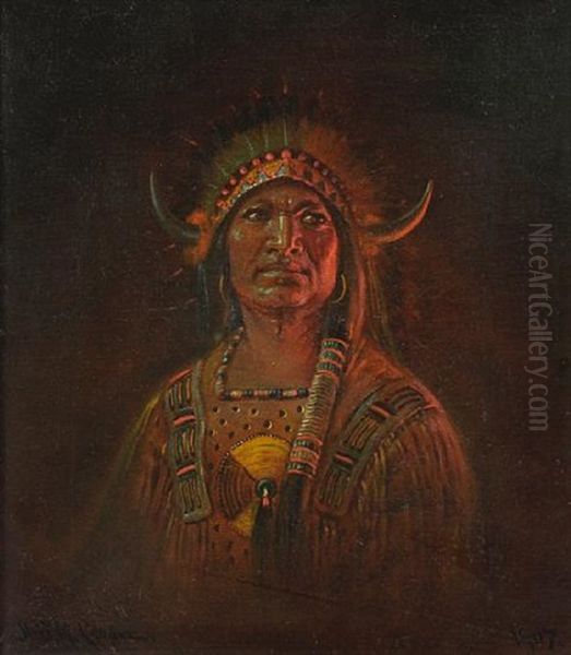 Portrait Of An Indian Chieftain - view 1