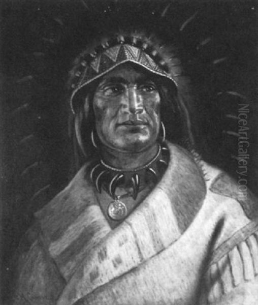 Portrait Of A Native American - view 1