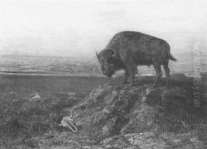 Old Bull by Astley David Middleton Cooper
