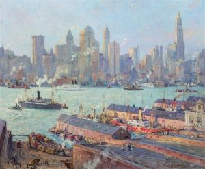 New York From Brooklyn by Colin Campbell Cooper