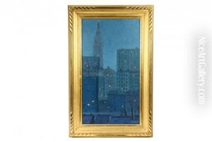 New York Nocturne, 1914 by Colin Campbell Cooper