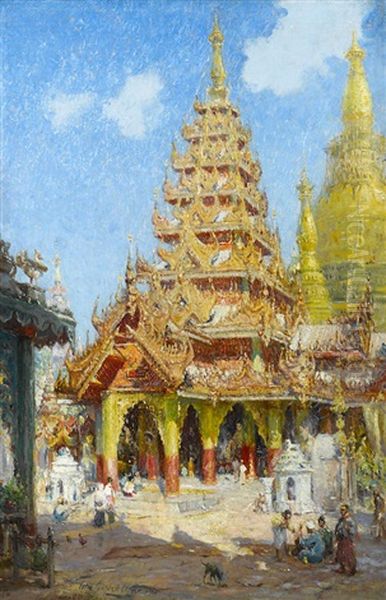 Shwe Dagon Pagoda, Burma - view 1