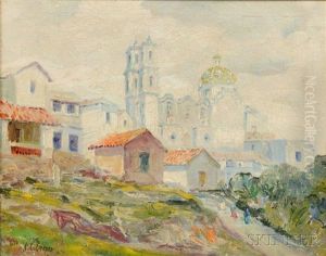 European Hill Town by Colin Campbell Cooper