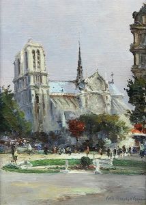 View Of Notre Dame, Paris, France by Colin Campbell Cooper