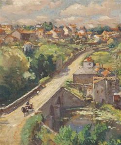 Pont Du Nid D'oie, Clisson, France by Colin Campbell Cooper