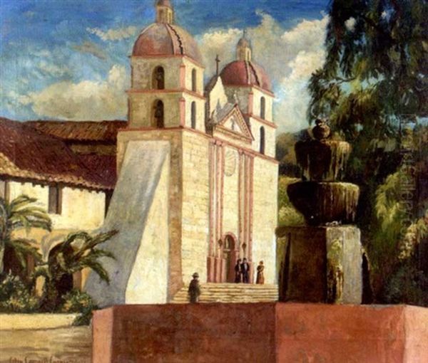 View Of A Cathedral, With Palm Trees - view 1