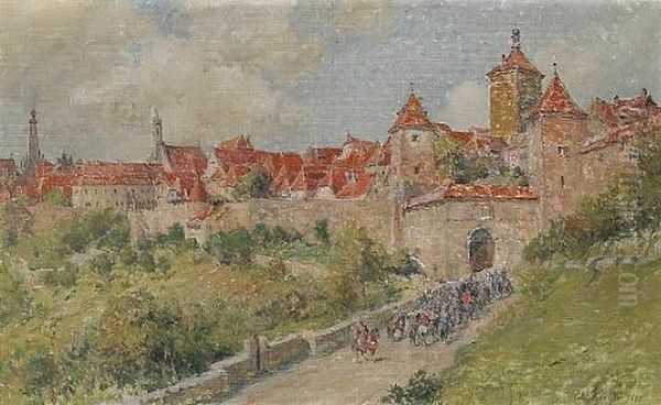 Approaching The Gates Of A City - view 1