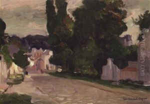 A Street Scene With Figures