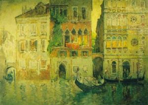 Venice Canal Scene by Colin Campbell Cooper
