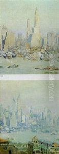 Lower Manhattan View by Colin Campbell Cooper