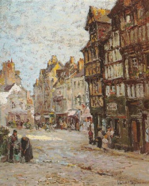 Street Scene In Bruges, Belguim - view 1