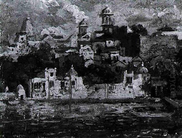 Town Skyline From The Water - view 1