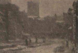 New York City Street Scene by Colin Campbell Cooper