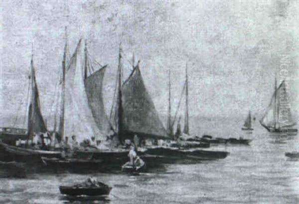 Sailing Ships At Harbor - view 1
