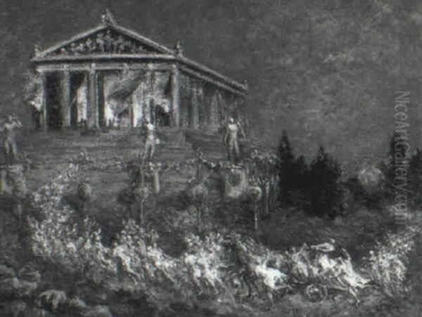 Procession To The Parthenon - view 1