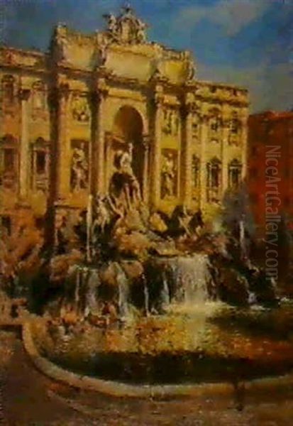 Fountain Of The Trevi, Rome - view 1