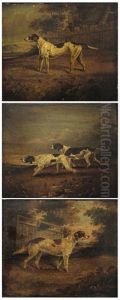 Pointers And Setter In Landscapes Group Of Three by Edwin Cooper