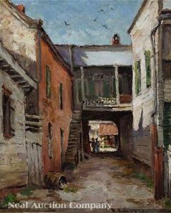 Courtyard Beaufort, South Carolina by Emma Lampert Cooper