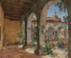 Garden At San Juan Capistrano by Emma Lampert Cooper