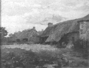Cottage Scene by Emma Lampert Cooper