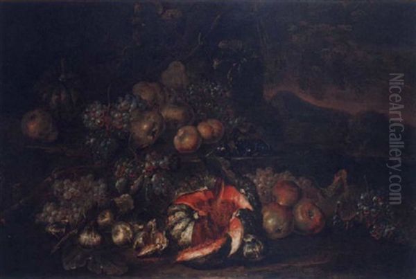 Still-life With Grapes, Figs And Pomegranates - view 1