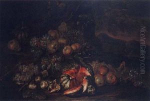 Still-life With Grapes, Figs And Pomegranates