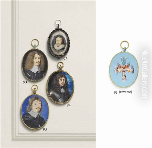 A Gentleman Called Lucius Cary, 2nd Viscount Falkland (c. 1610-1643), In Black Slashed Doublet, White Lace Lawn Collar, Long Curling Brown Hair... - view 1