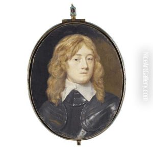 Portrait Of A Gentleman, With Flowing Fair Hair, Wearing Full Armour And A Lawn Collar (sidney Godolphin?)