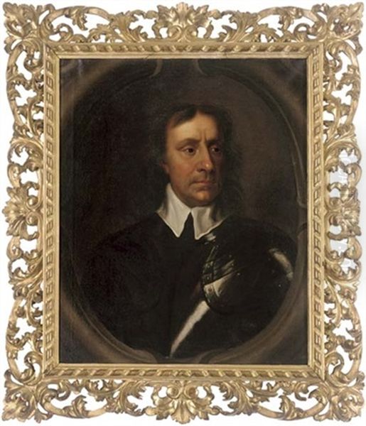 Portrait Of Oliver Cromwell In Armour - view 1