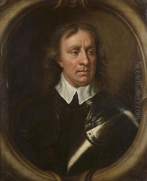 Portrait Of Oliver Cromwell, Half-length, Wearing Armour - view 1
