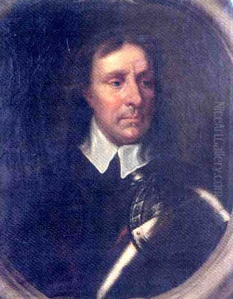 Portrait Of Oliver Cromwell In Armour - view 1