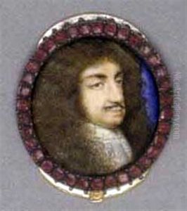 King Charles Ii In Lace Cravat, Full Bottomed Wig