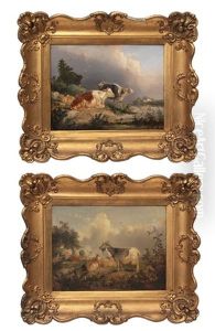 Landscapes With Cows And Goats by Thomas Sidney Cooper