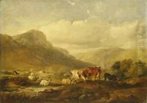 'dovedale, Derbyshire' by Thomas Sidney Cooper