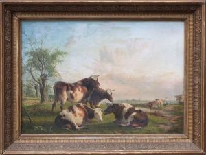 Cows Near Stream Cows Near Stream