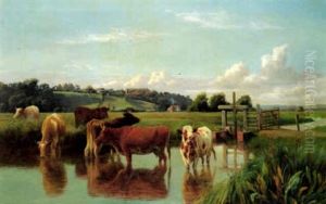 The Watering Place by William Sidney Cooper