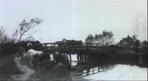 Upton Bridge, Berkshire by William Sidney Cooper