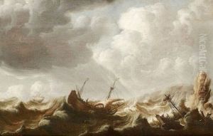 Marine Dans Une Cote Rocheuse by Pieter Coopse