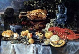 Nature Morte Au Homard Et Au Citron by Alexander Coosemans