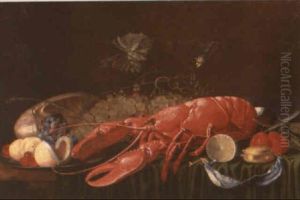 Nature Morte Aux Raisins Et Au Homard
